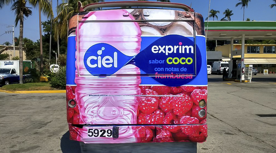 Publicidad exterior, publicidad en camiones Acapulco