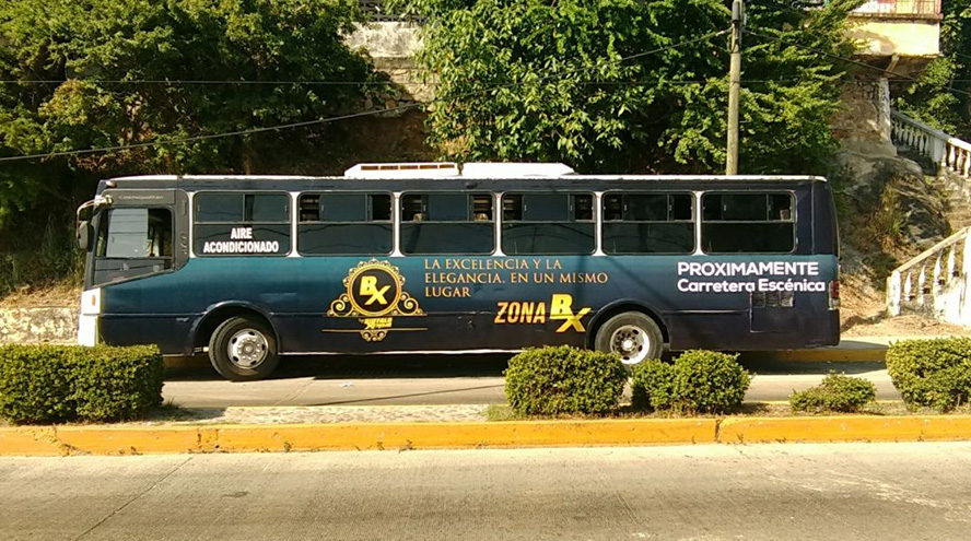 Publicidad exterior, publicidad en camiones Acapulco